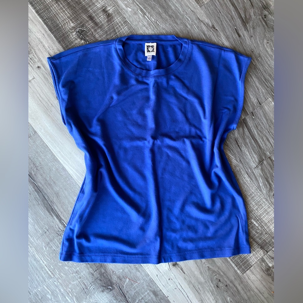 Anne Klein Royal Blue Women’s Blouse Top Size Small - Picture 2 of 4